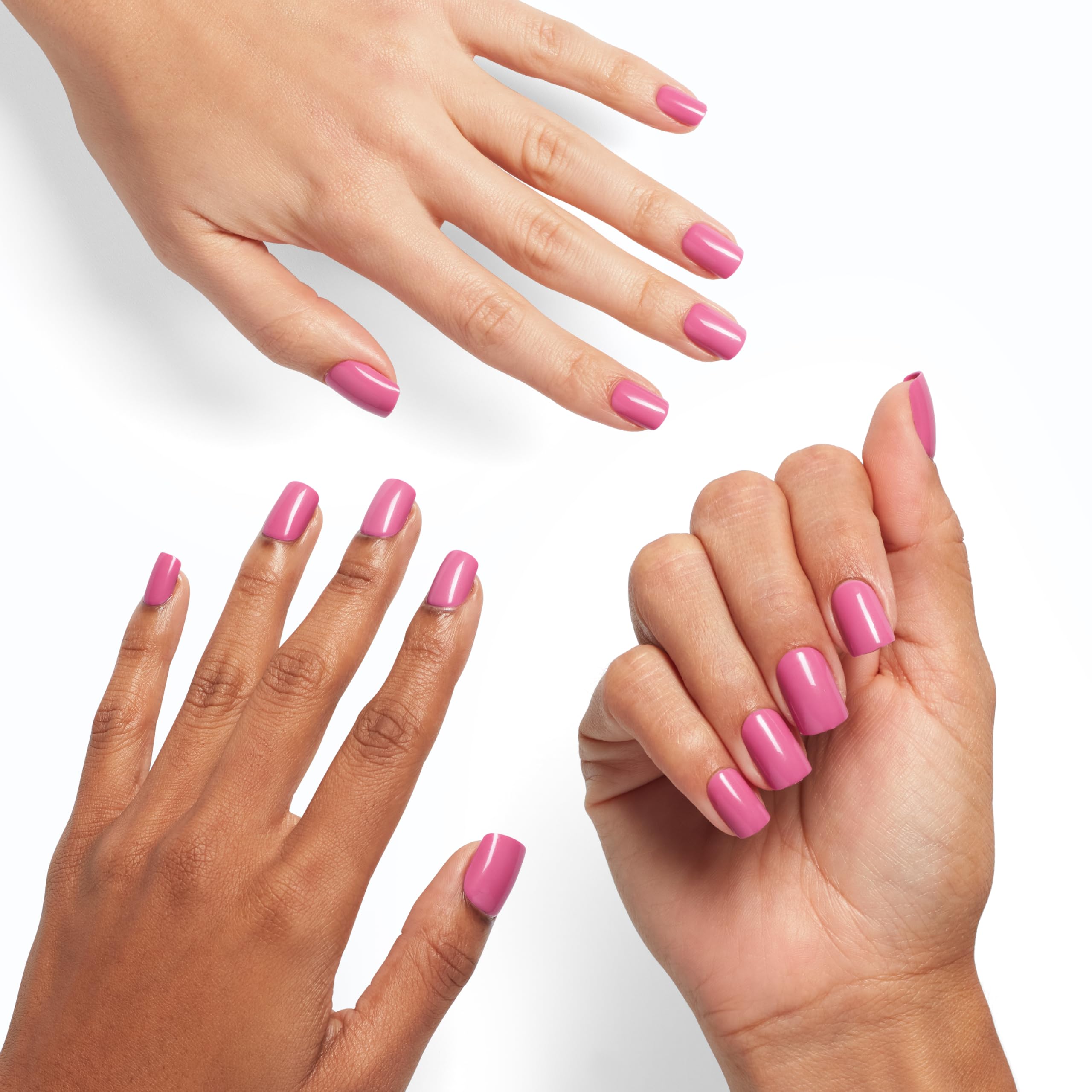 OPI Lucky Lucky Lavender application in hand demonstrating easy press-on placement benefit