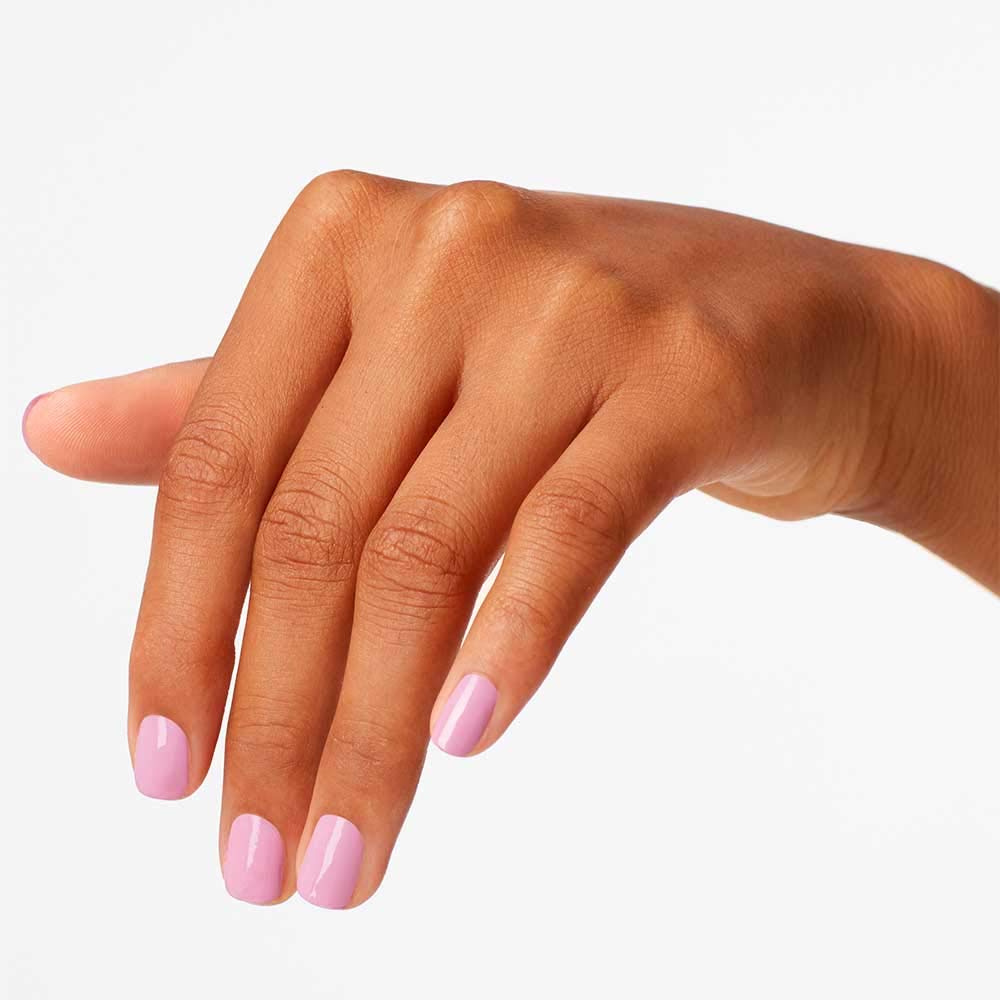 OPI close-up of lacquer texture showing creamy, even coverage benefit