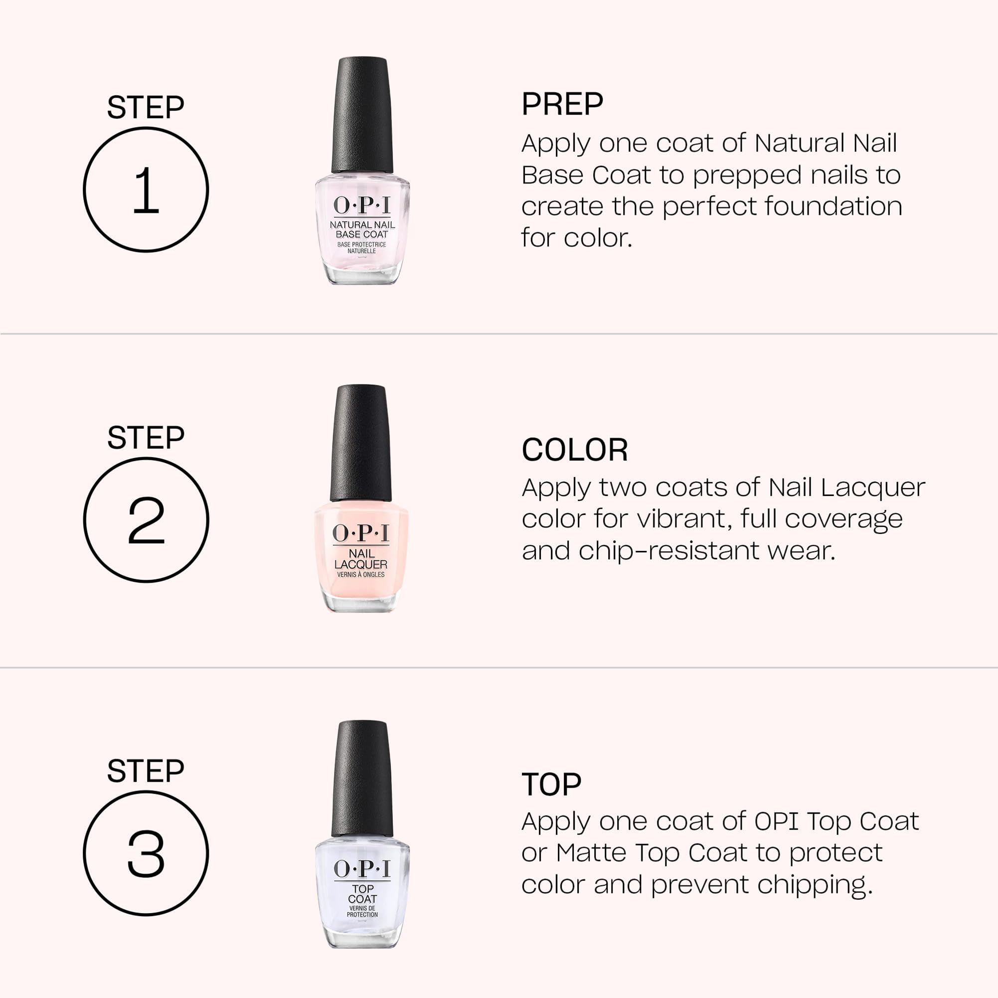 OPI bottle next to coin showing scale and portable salon-quality lacquer benefit