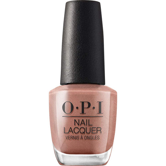 OPI bottle front view showing the bronze-rose shade and glossy finish for elegant nails