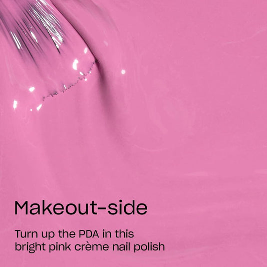 OPI Makeout-side brush stroke demonstrating smooth cream coverage and easy application