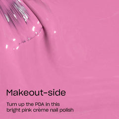 OPI Makeout-side brush stroke demonstrating smooth cream coverage and easy application