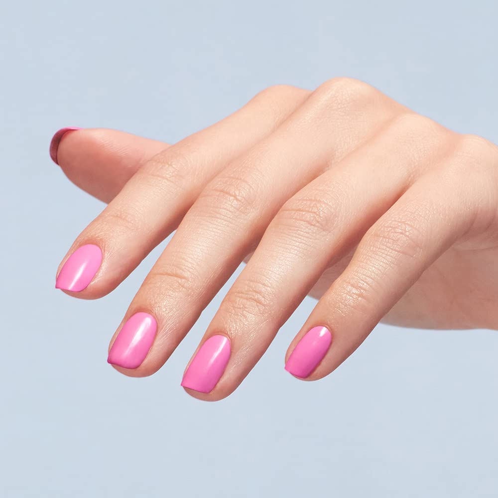OPI Makeout-side on hand in lifestyle scene highlighting long-lasting, salon-quality look