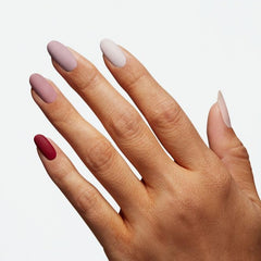 OPI matte top coat bottle cap and label detailing product identity