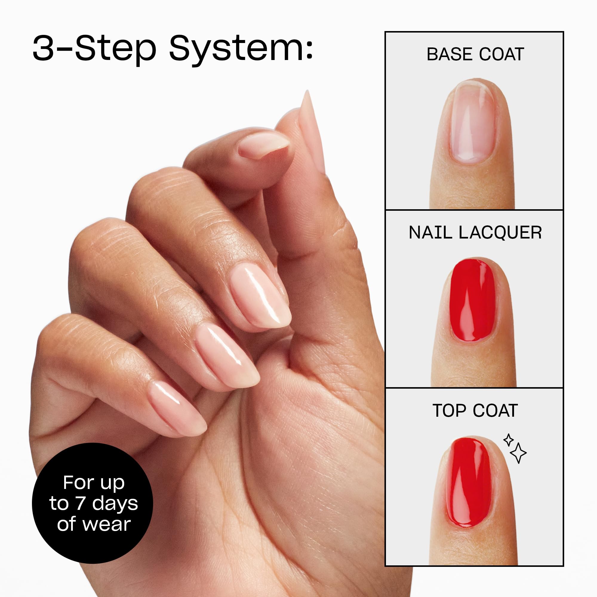 OPI matte top coat size scale comparison showing compact professional size