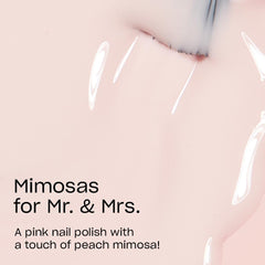 OPI brush stroke of Mimosas for Mr. & Mrs. showing smooth streak-free coverage