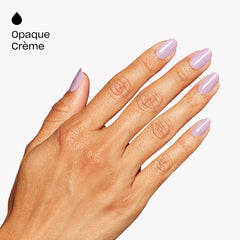 OPI closeup on painted nails highlighting glossy finish and shine benefit