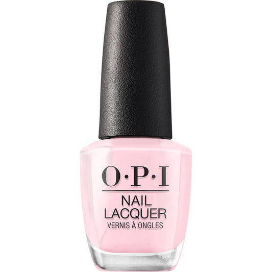 OPI bottle front view showing Mod About You soft pink and glossy finish benefit