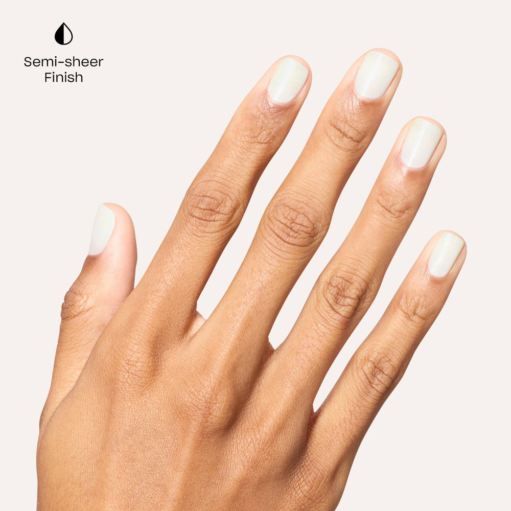 OPI My Kryptonite applied to fingernails offering refined, long-lasting shine