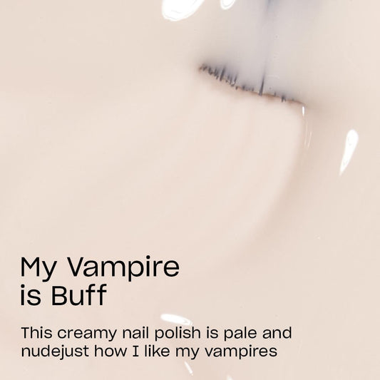 OPI brush stroke of My Vampire is Buff demonstrating smooth, streak-free application benefit