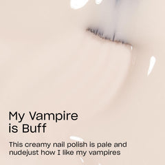 OPI brush stroke of My Vampire is Buff demonstrating smooth, streak-free application benefit