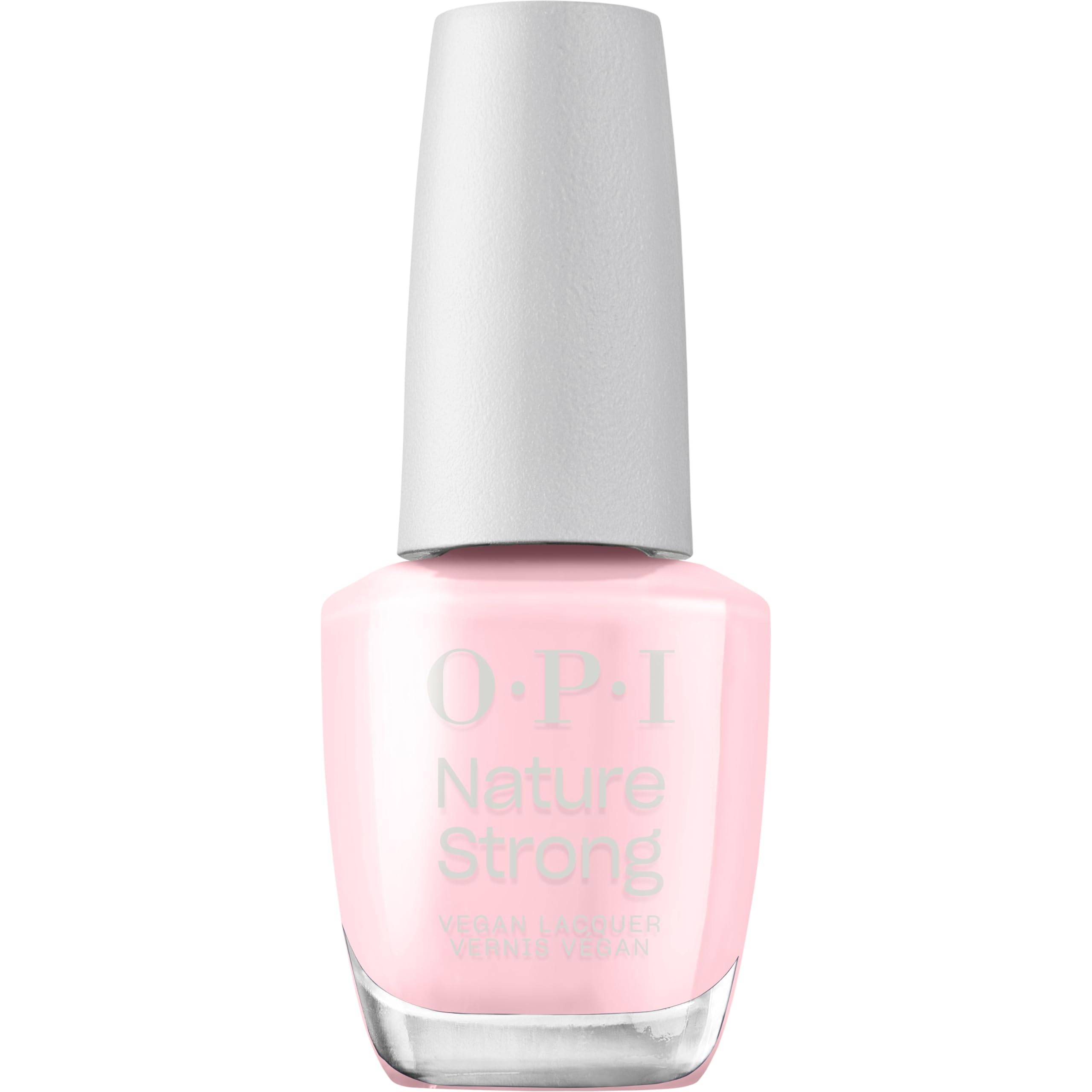 OPI bottle front view showing Blossom Into Awesome and clear label benefits