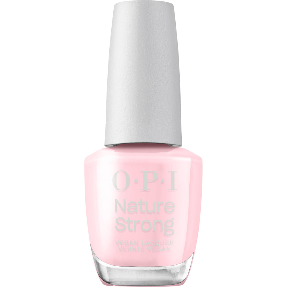 OPI bottle front view showing Blossom Into Awesome and clear label benefits