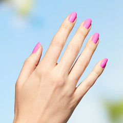 OPI Nature Strong Emflowered texture closeup highlighting glossy finish and even dispersion benefit