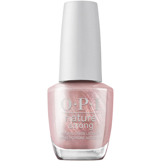 OPI bottle front view showing pale pink shade and glossy finish benefit