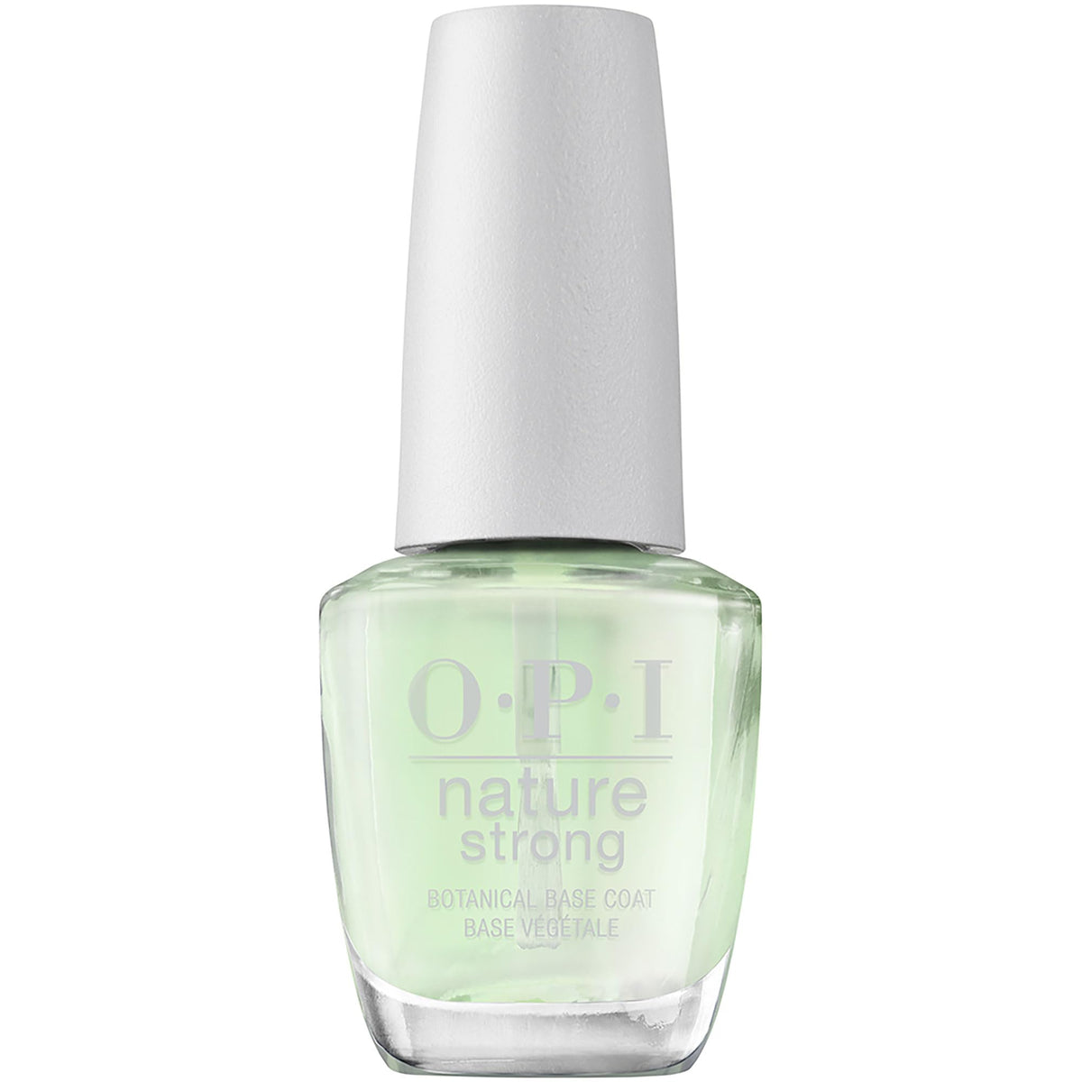 OPI Nature Strong front bottle showing label and eco-friendly design benefit