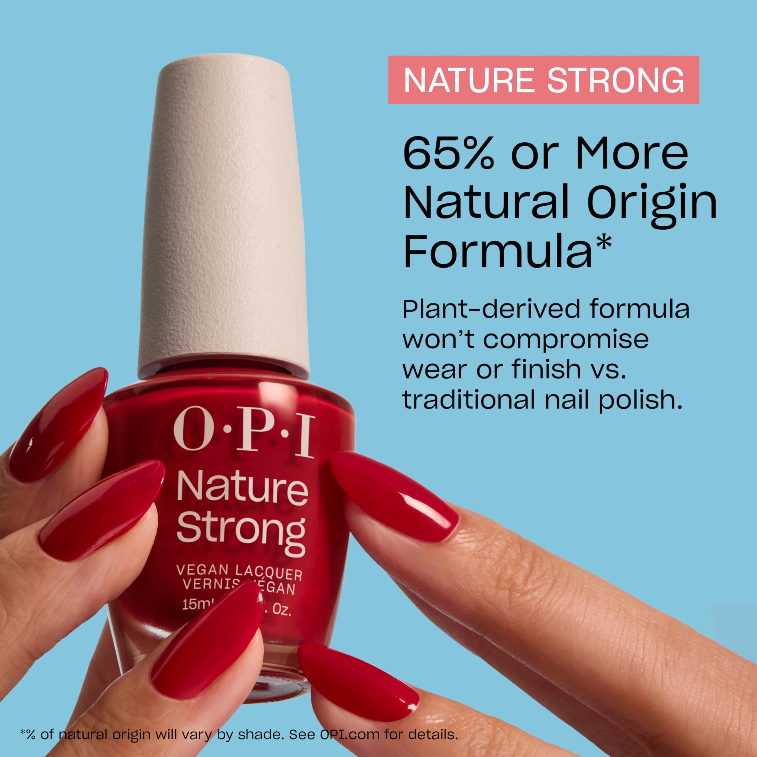 OPI painted nails handshot demonstrating rich opaque coverage
