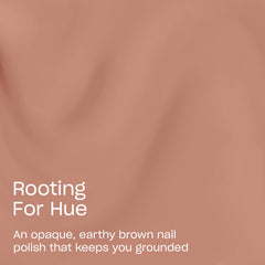 OPI brush painting a smooth brown stroke demonstrating even application benefit