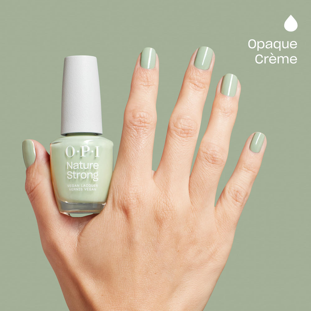 OPI brush stroke closeup showing smooth application and even coverage benefit