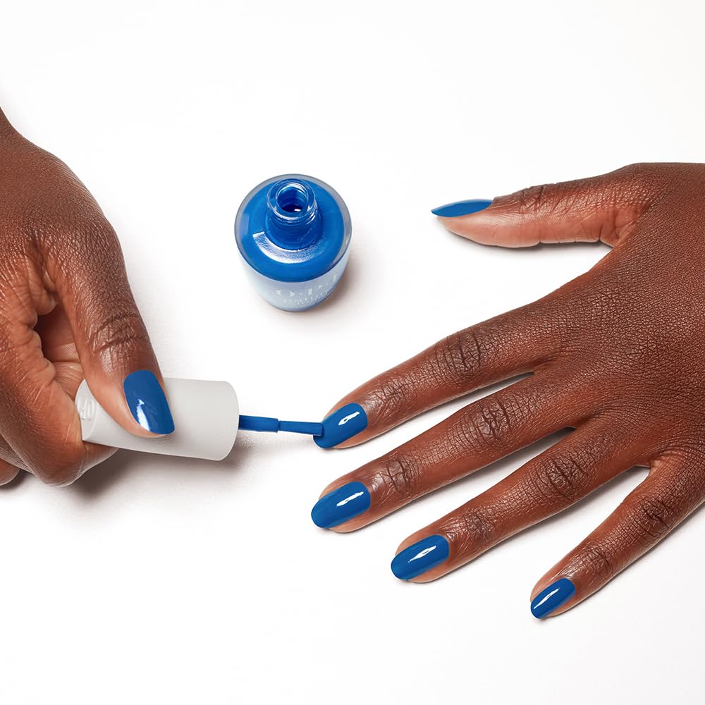 OPI Nature Strong lifestyle shot by the shore showing color inspiration and wearable style benefit