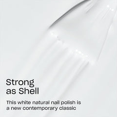 OPI brush applying white polish stroke demonstrating smooth application benefit