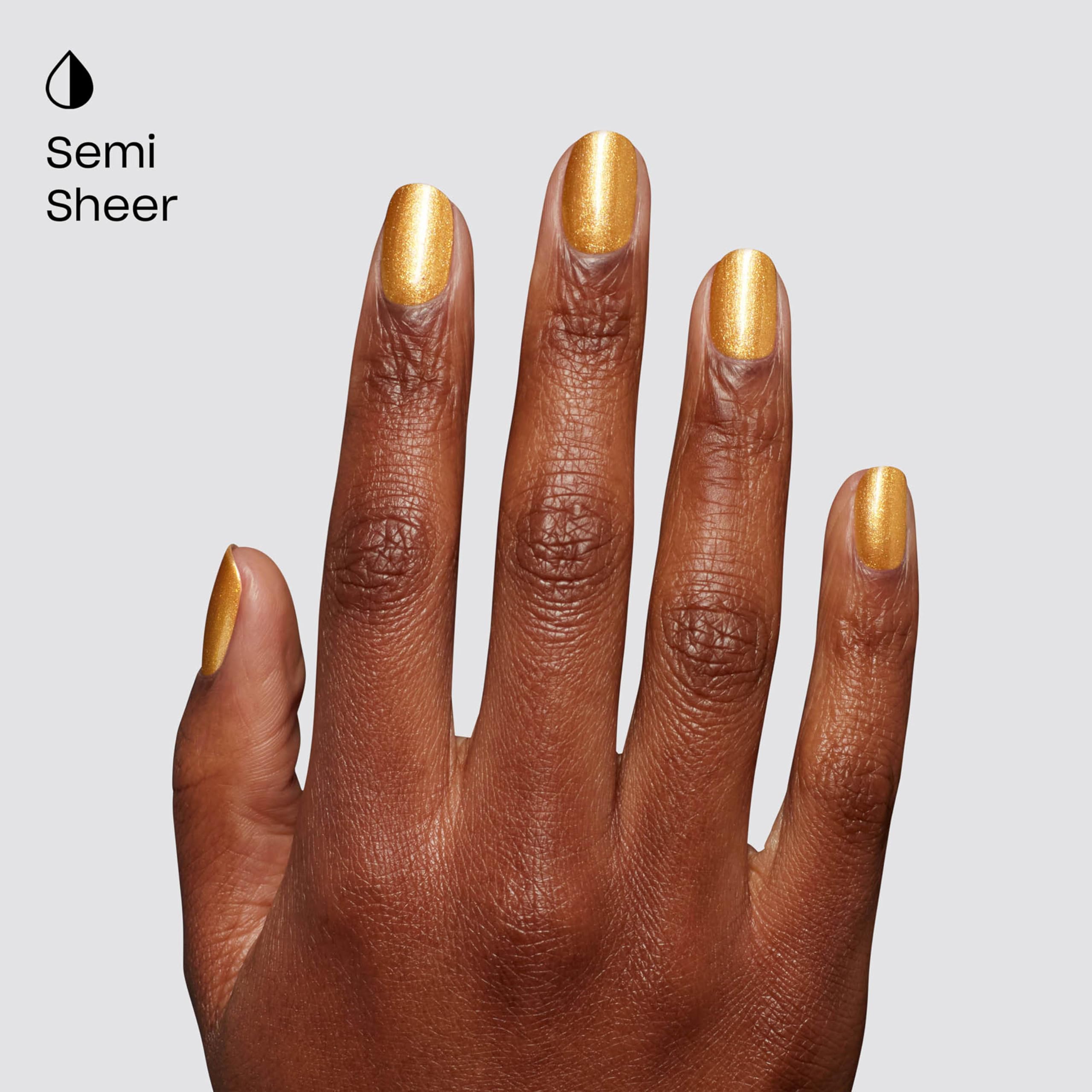 close-up shimmer texture of OPI nougat polish highlighting warm sparkle benefit