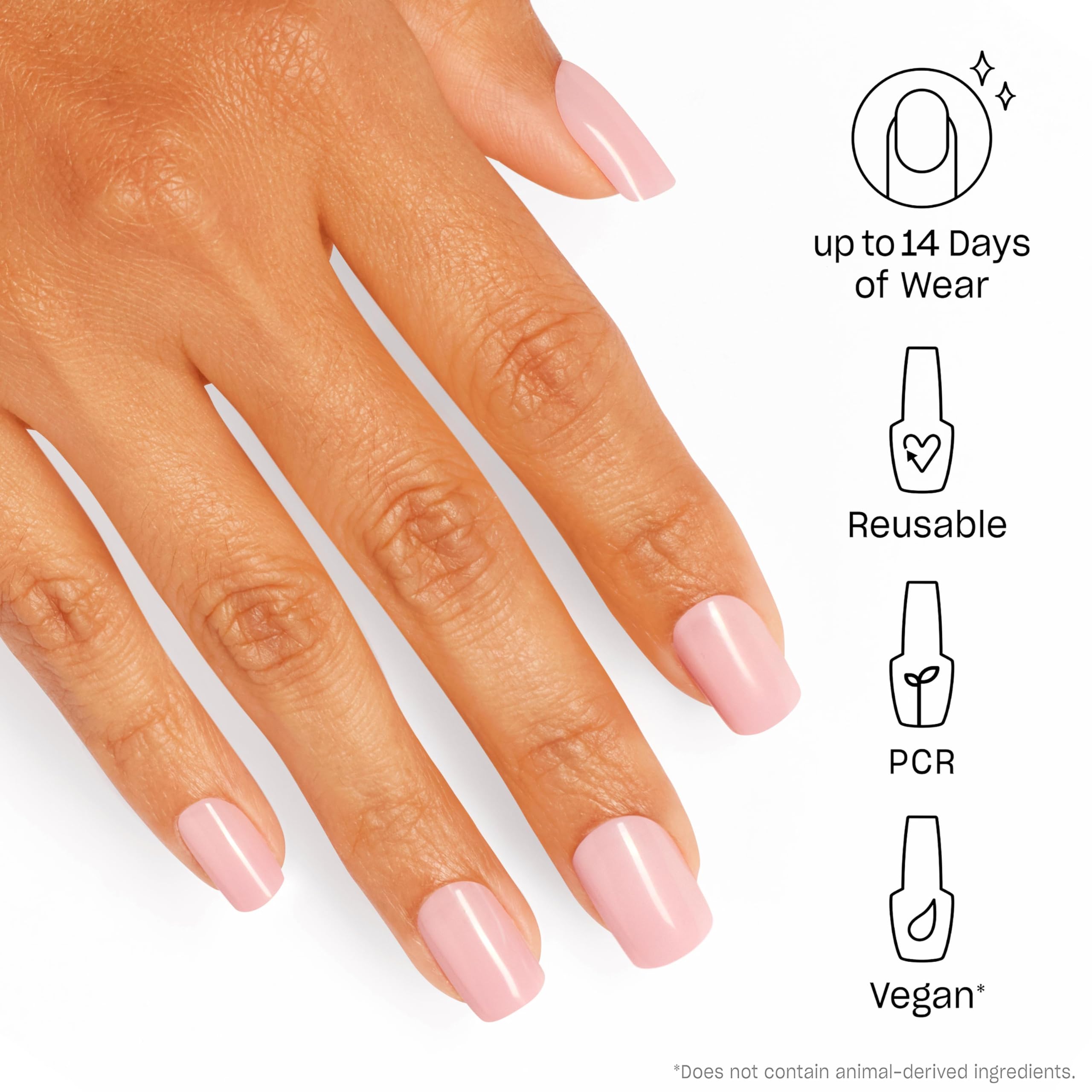 OPI close-up of nail tip texture showing durable finish and smooth coverage