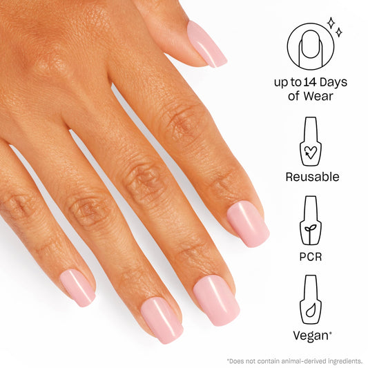 OPI close-up of nail tip texture showing durable finish and smooth coverage
