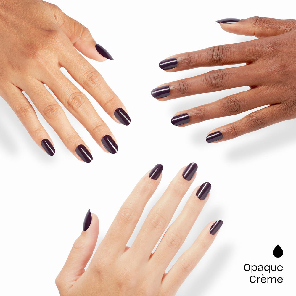 OPI demonstration of applying O Suzi Mio press-on for quick salon-style nails