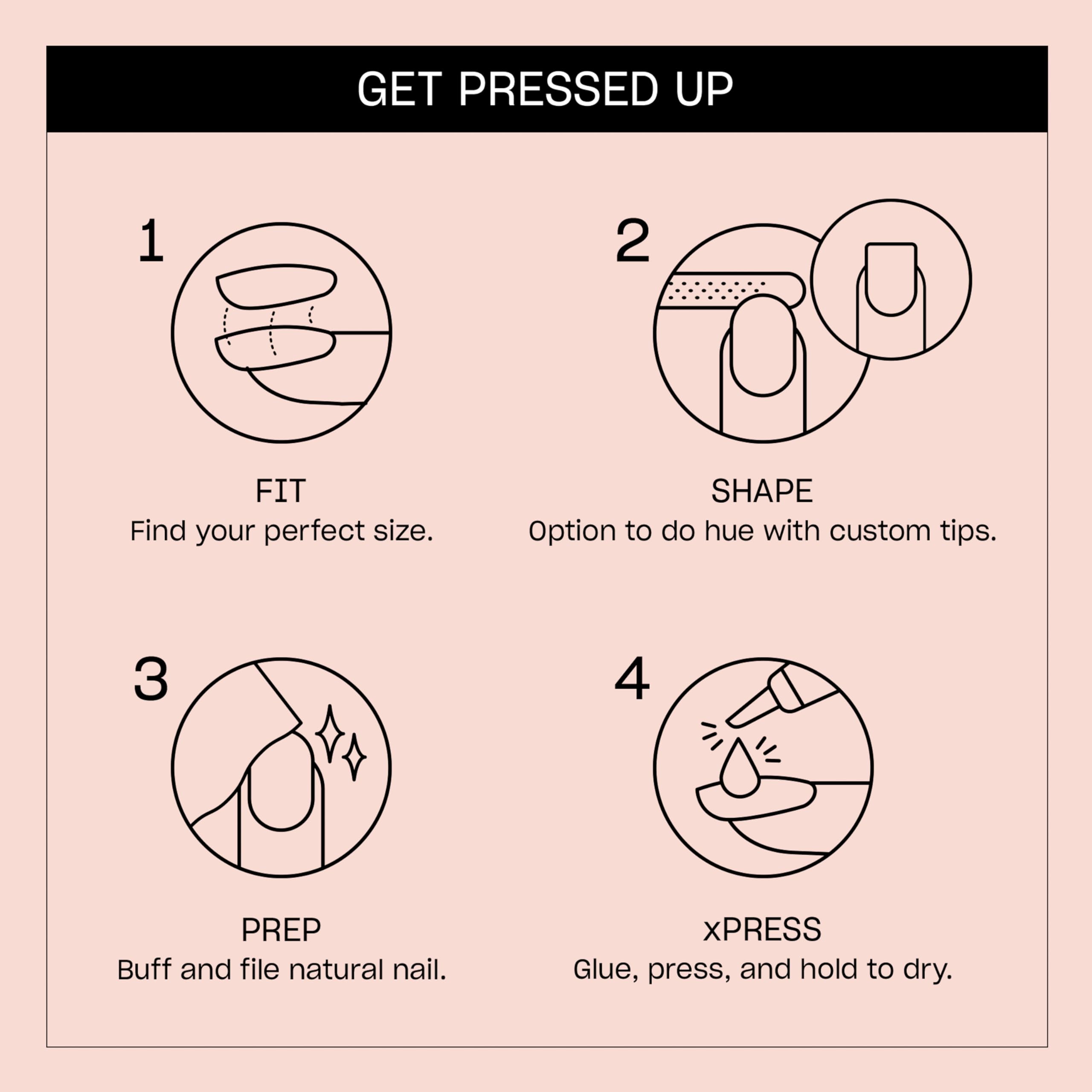 OPI on point laid-out tip sizes displaying multiple options for fit