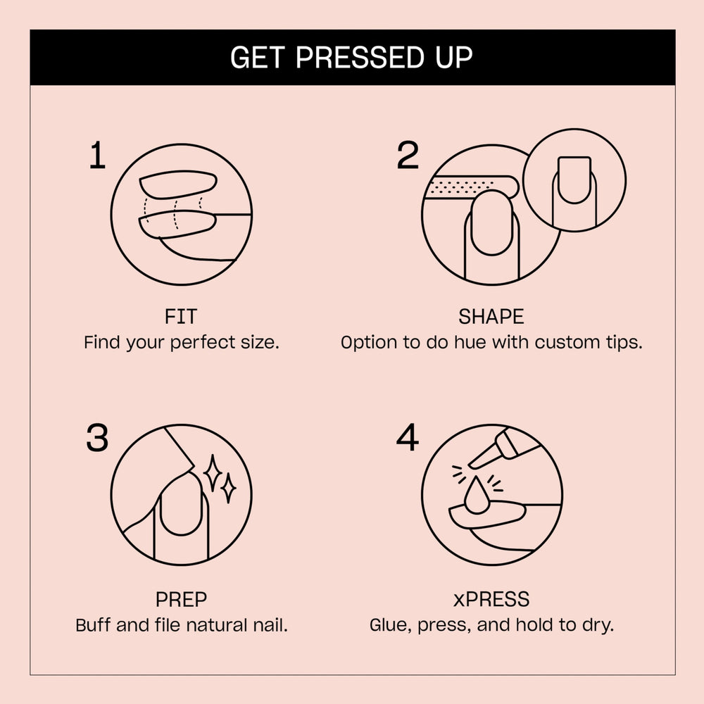 OPI on point laid-out tip sizes displaying multiple options for fit