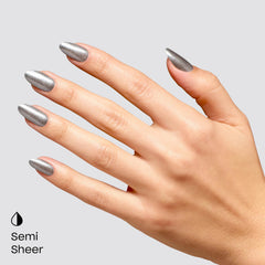 OPI OPI’m Frosted nails in use worn on hands for festive manicure inspiration benefit