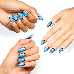 OPI Planetary Pop side profile displaying almond shape and secure fit benefit