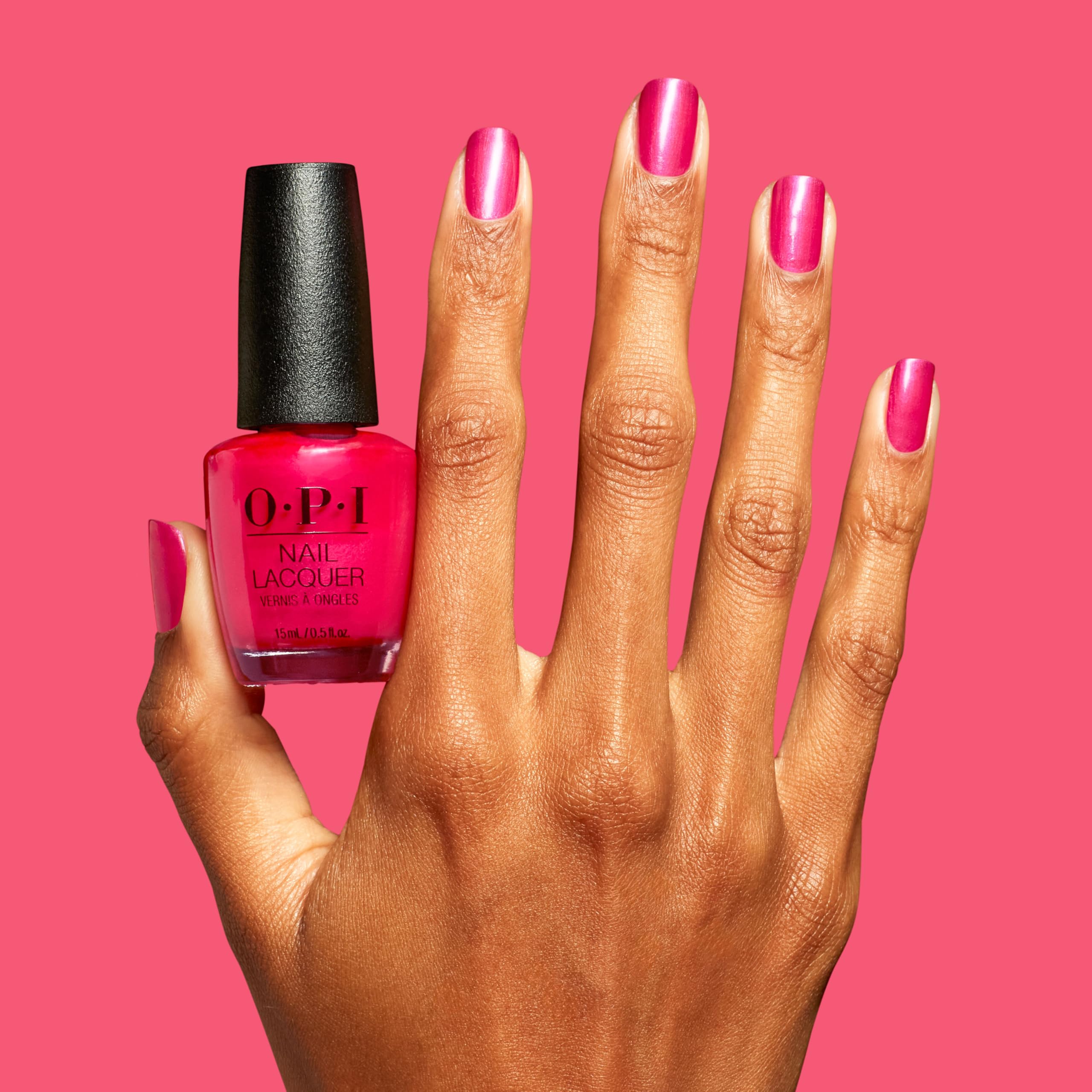 Hand wearing Pompeii Pink in lifestyle setting for polished look