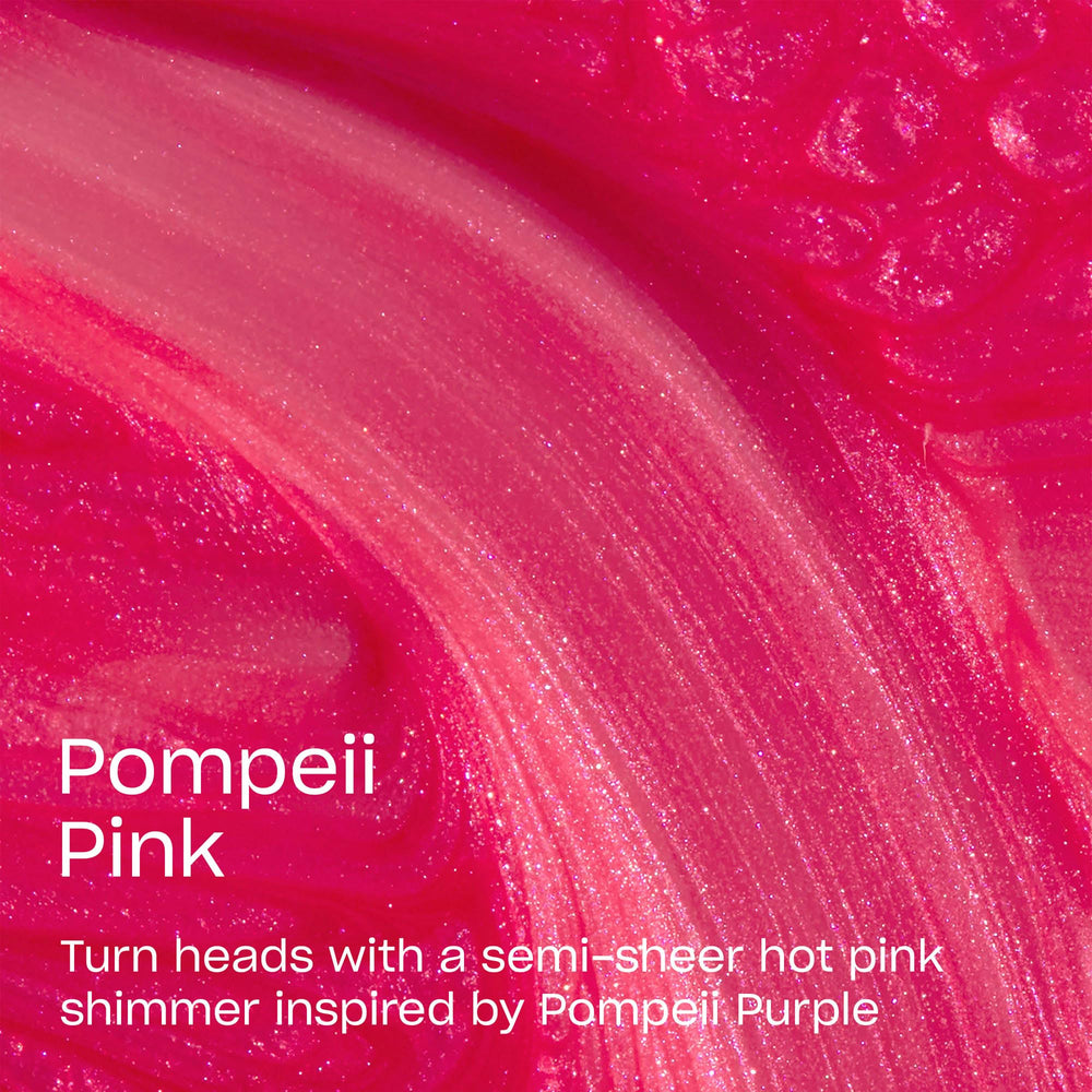 OPI Pro-Wide brush spreading Pompeii Pink evenly for fewer strokes