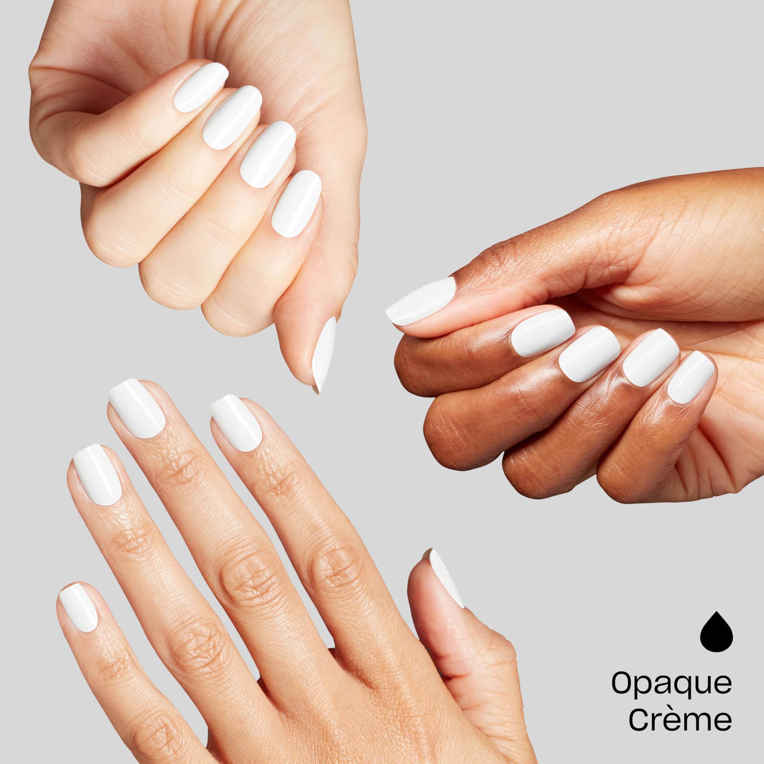 OPI bottle held in hand to show scale and portability for quick at-home manicures