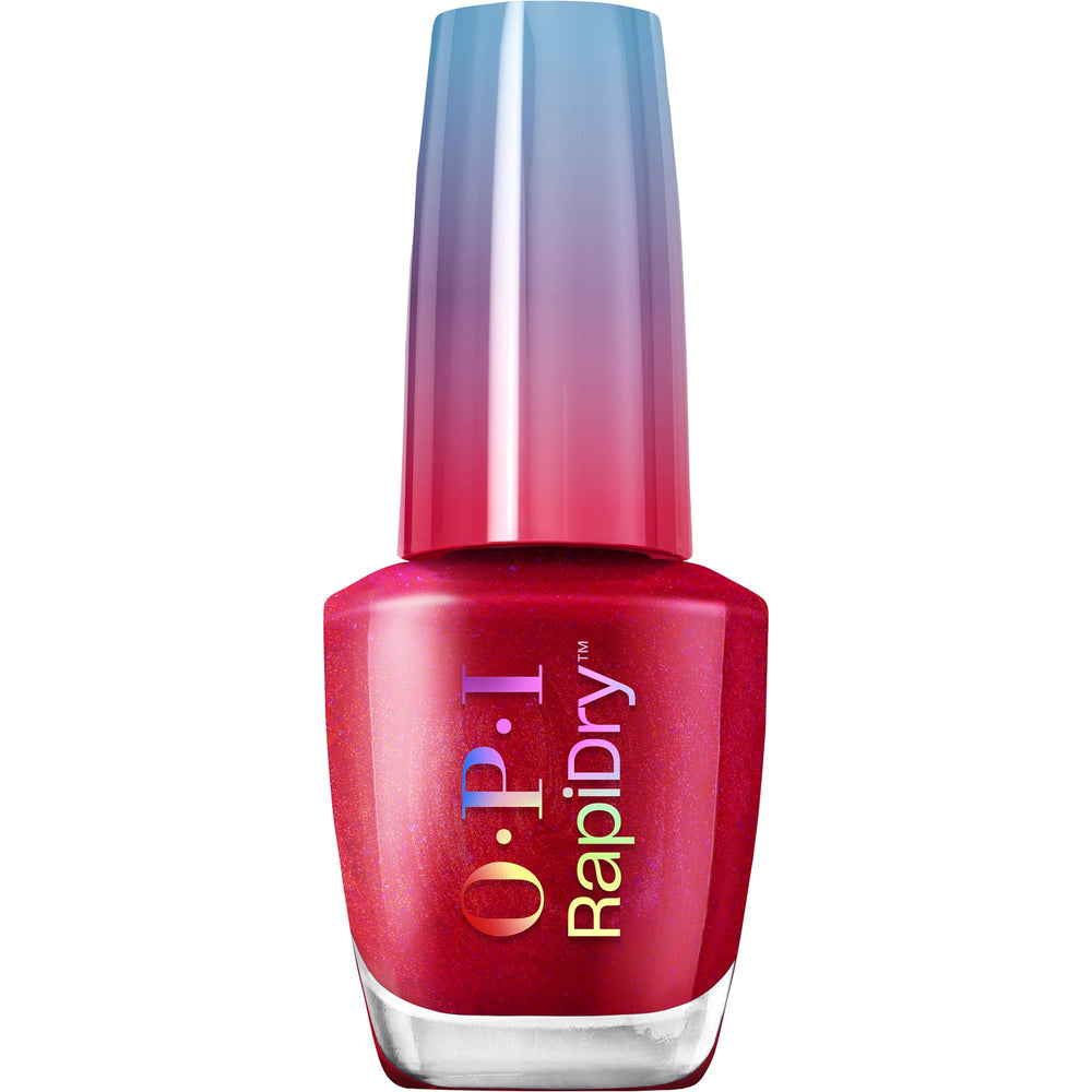 OPI RapiDry front packaging showing bold red shimmer and quick-dry benefit