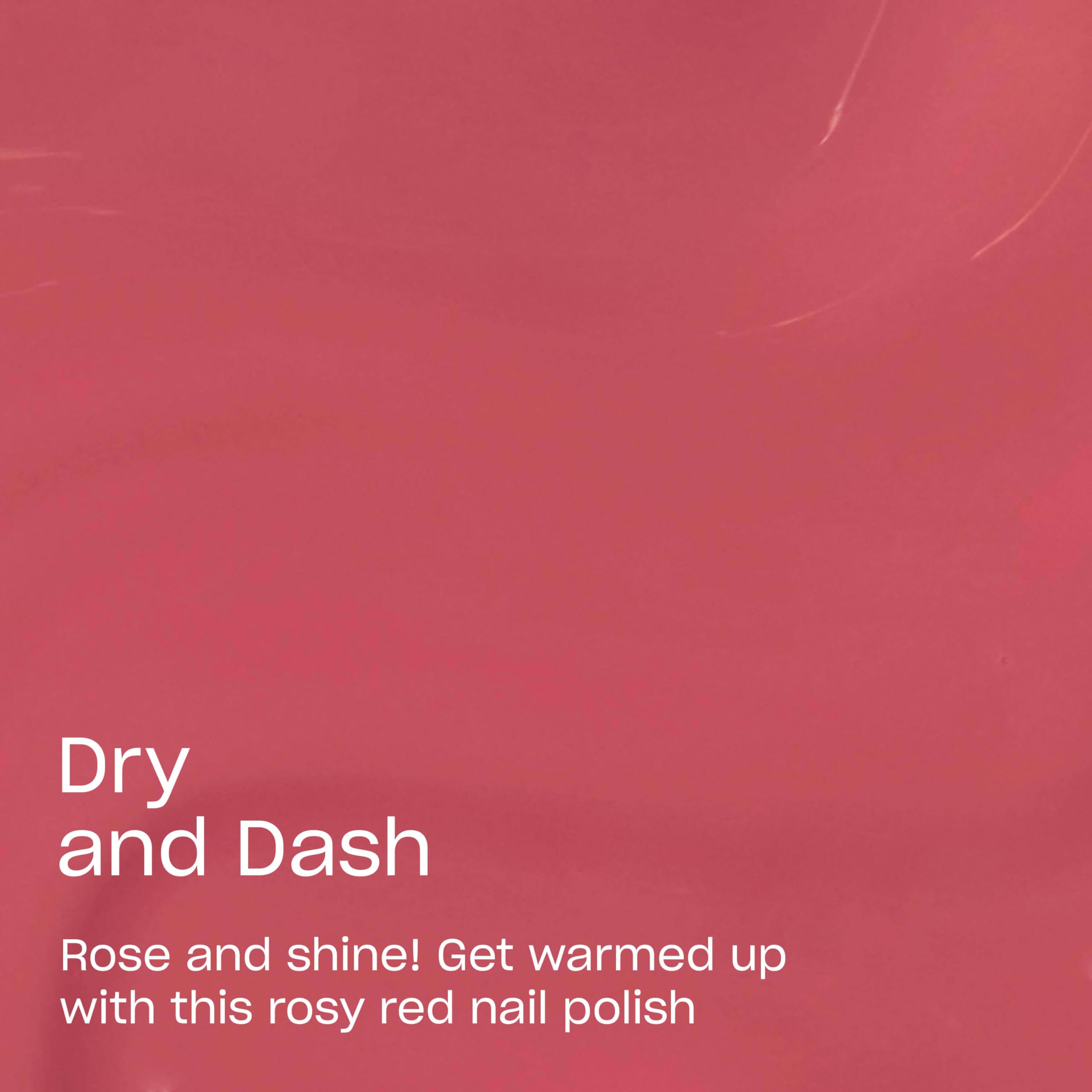 OPI Speedy Rush Brush detail, demonstrates even application and faster drying benefit