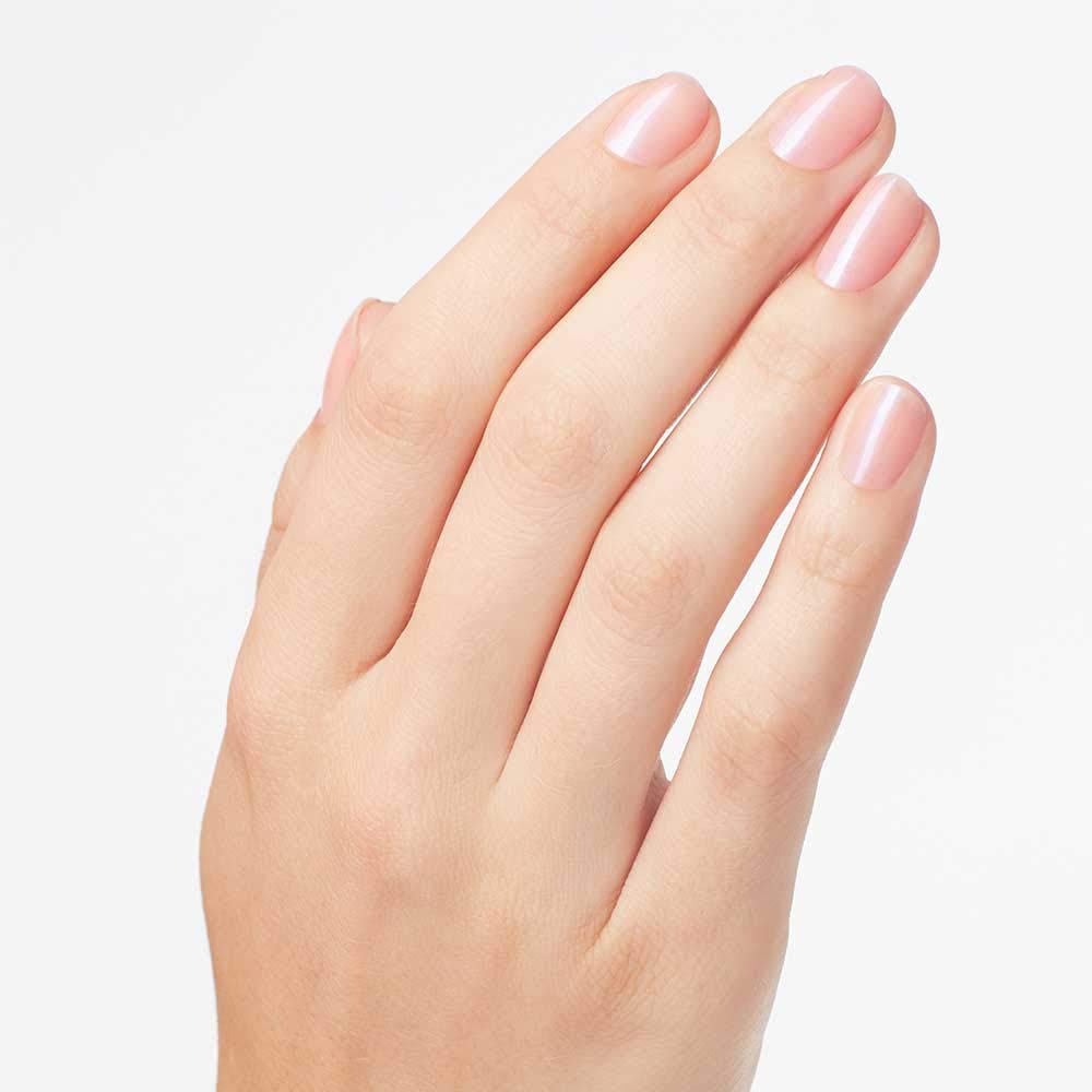 OPI Rosy Future lacquer texture close-up highlighting even, high-shine surface