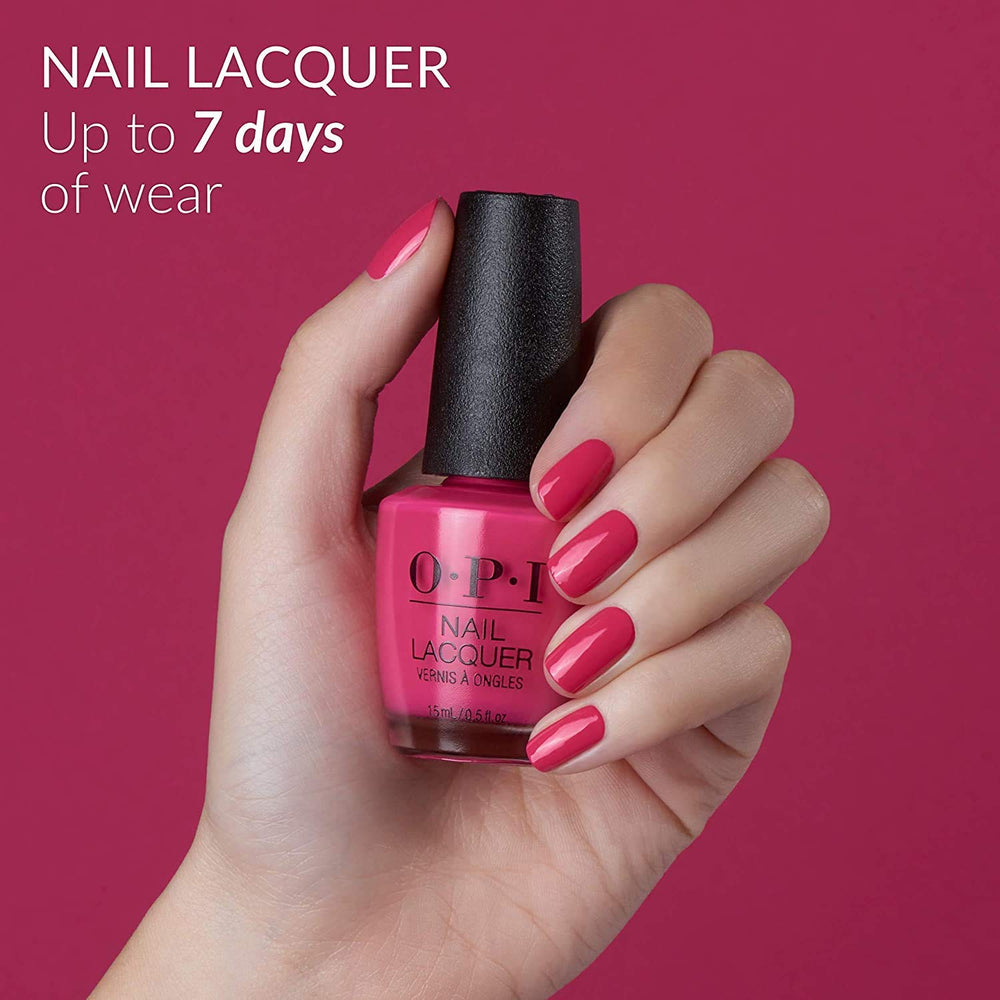 OPI manicured hands wearing Rub-a-Pub-Pub highlighting a polished, salon-quality finish