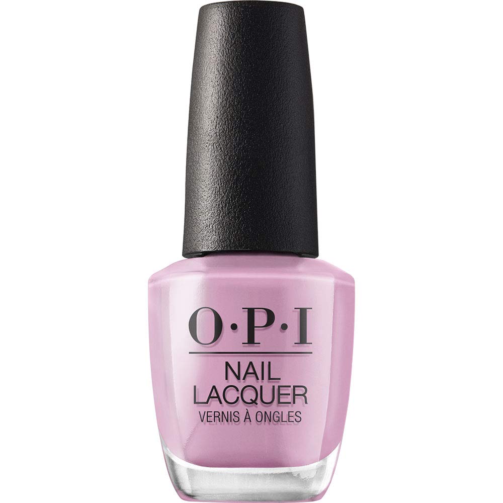 OPI bottle front view showing Seven Wonders of OPI shade and glossy finish benefit