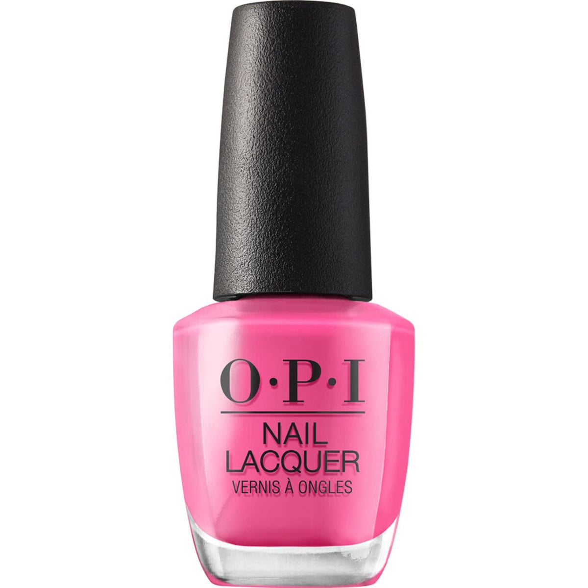 OPI Shorts Story front bottle showing bright pink color and glossy finish