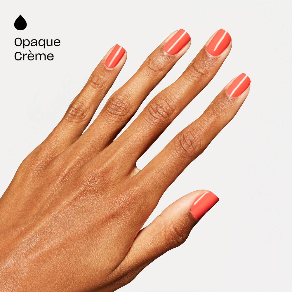 OPI close-up texture of dried crème finish highlighting glossy smoothness