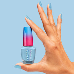 OPI Snap Your Fingers polish droplet texture highlighting quick-dry formula