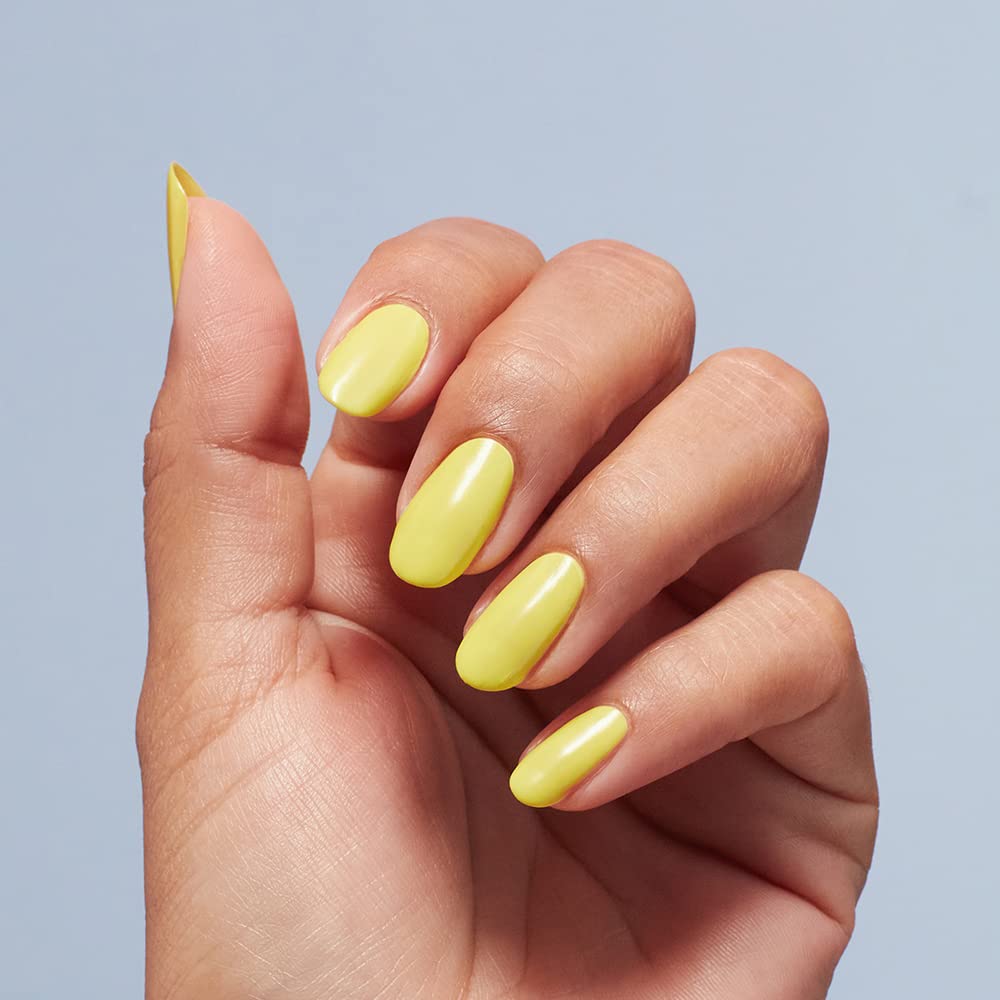 OPI painted nails in lifestyle shot showing bright summer look benefit