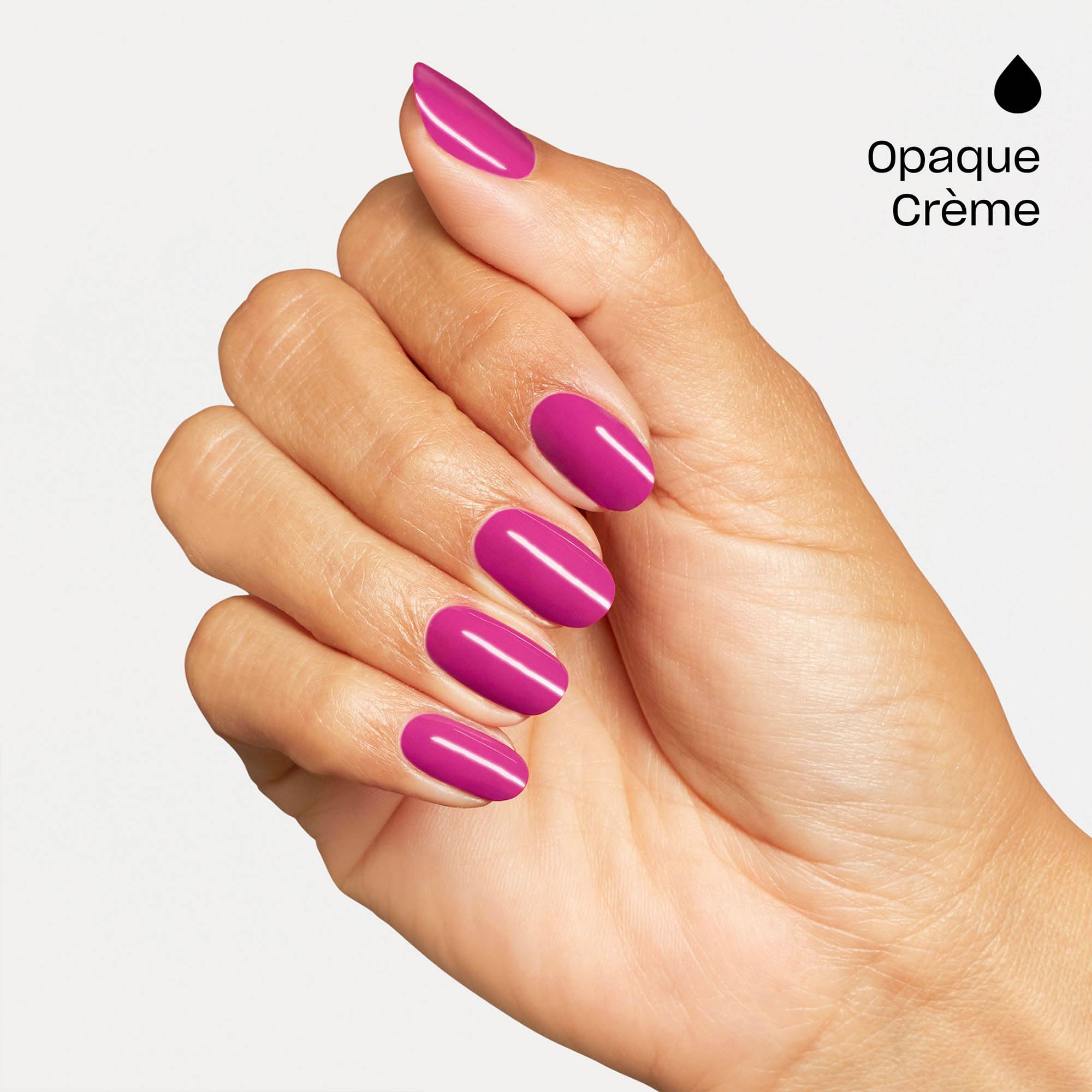 single-stroke swatch of OPI Strawberry Cosmo showing opaque coverage