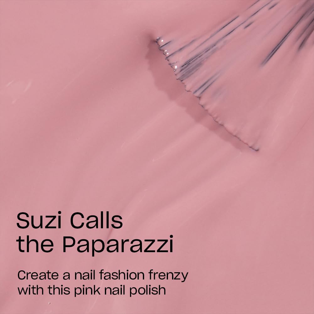 OPI brush stroke of Suzi Calls the Paparazzi showing smooth application benefit