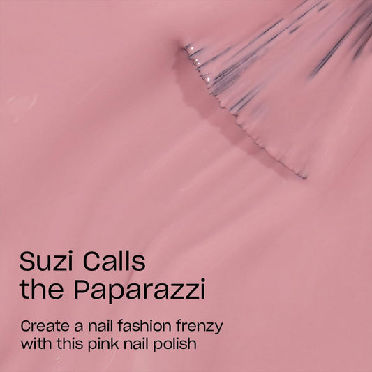 OPI brush stroke of Suzi Calls the Paparazzi showing smooth application benefit