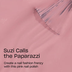 OPI brush stroke of Suzi Calls the Paparazzi showing smooth application benefit