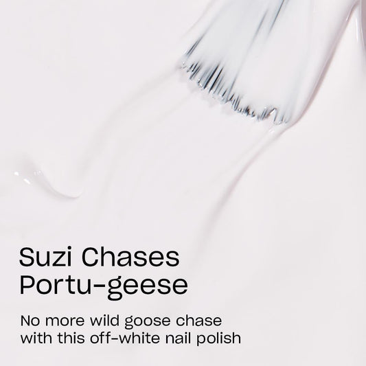 OPI brush stroke of Suzi Chases Portu-geese demonstrating smooth, even coverage and high pigmentation